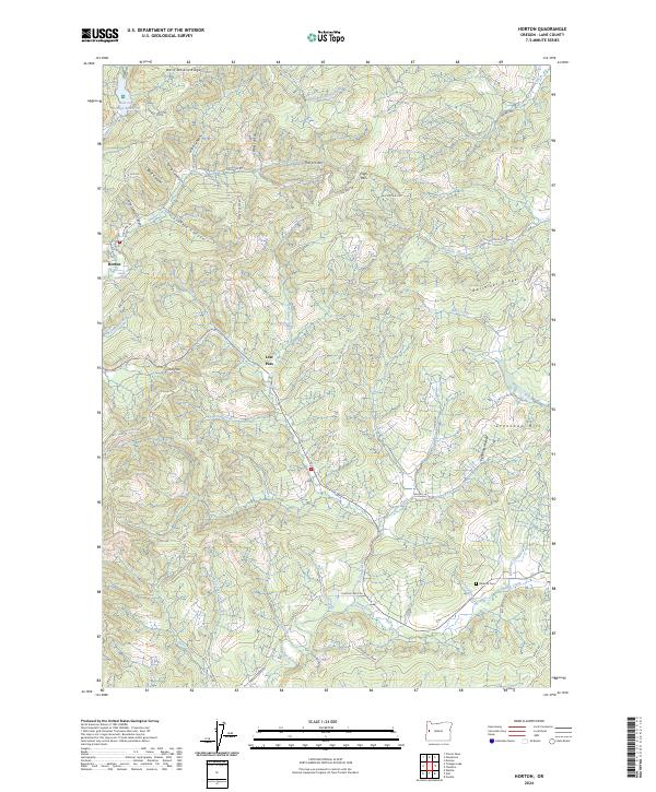USGS Topographic Map – Horton