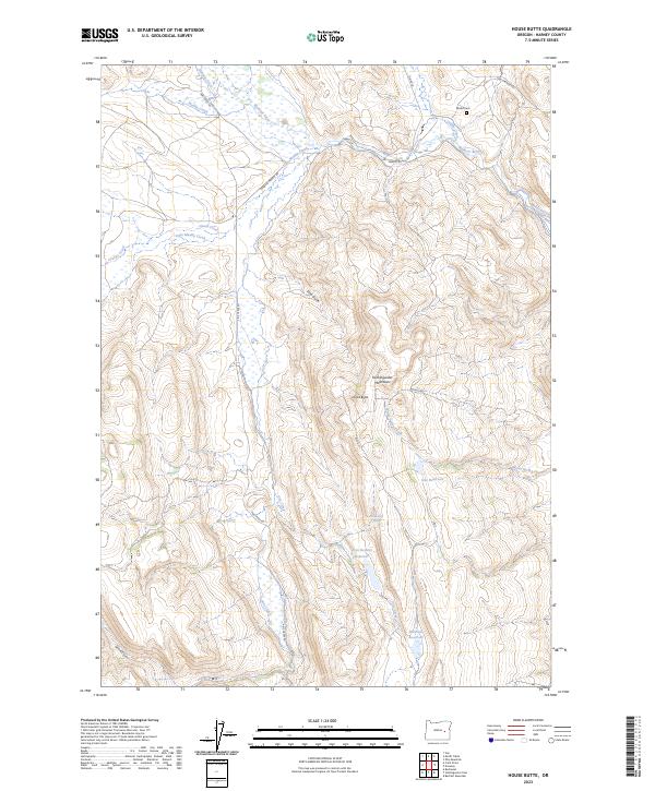 USGS Topographic Map – House Butte