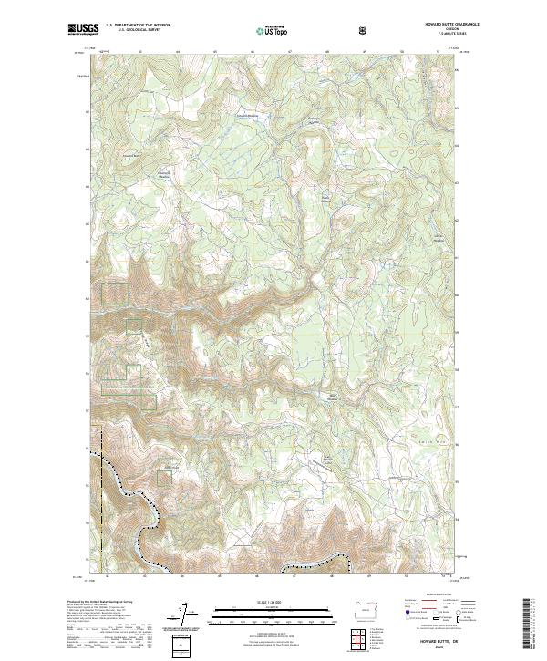 USGS Topographic Map – Howard Butte