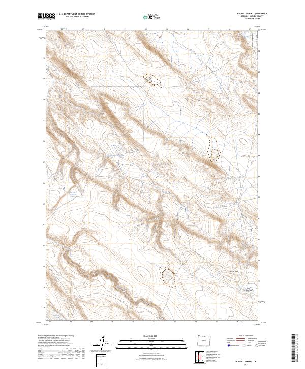 USGS Topographic Map – Hughet Spring