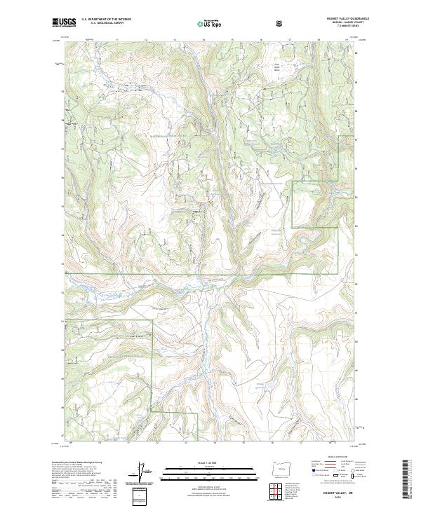 USGS Topographic Map – Hughet Valley