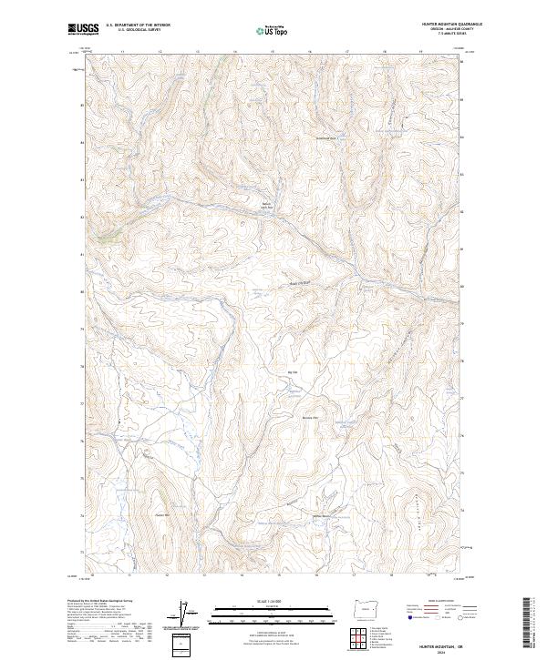 USGS Topographic Map – Hunter Mountain