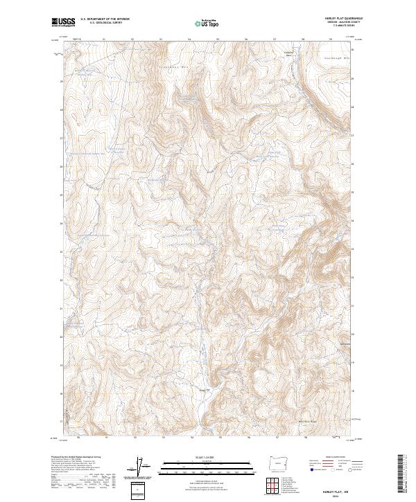 USGS Topographic Map – Hurley Flat