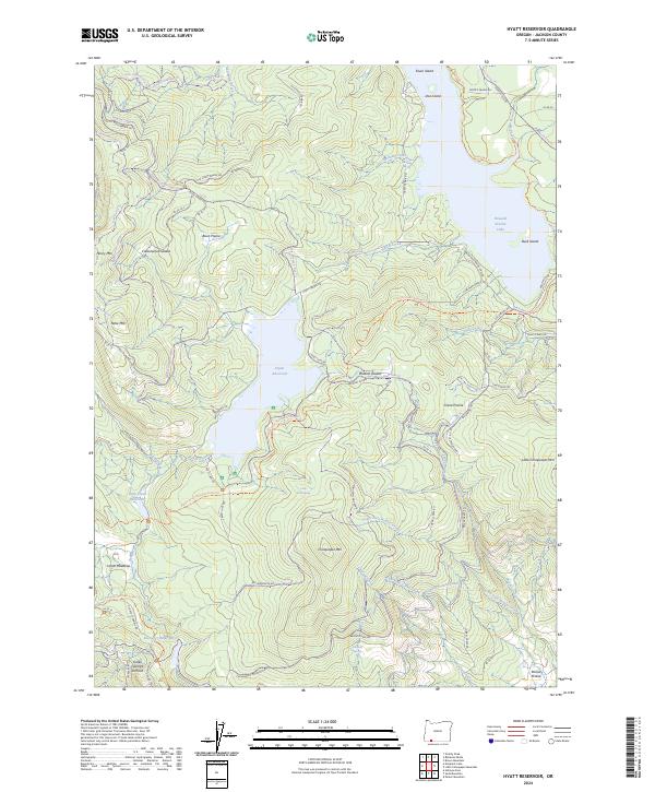USGS Topographic Map – Hyatt Reservoir