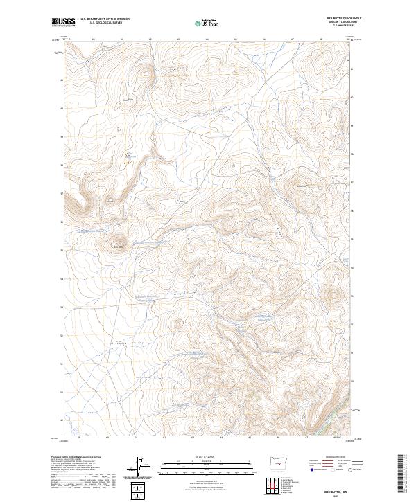 USGS Topographic Map – Ibex Butte