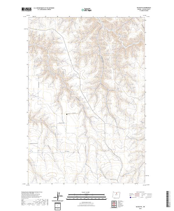 USGS Topographic Map – Igo Butte