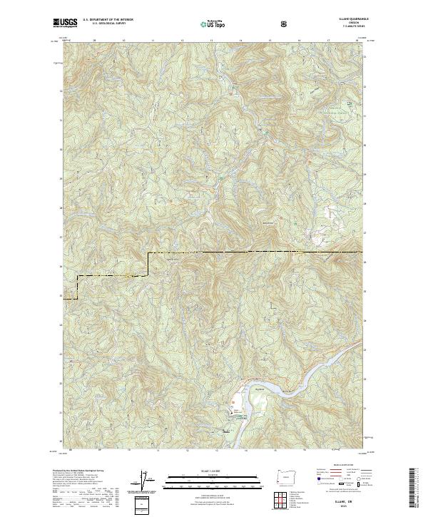 USGS Topographic Map – Illahe