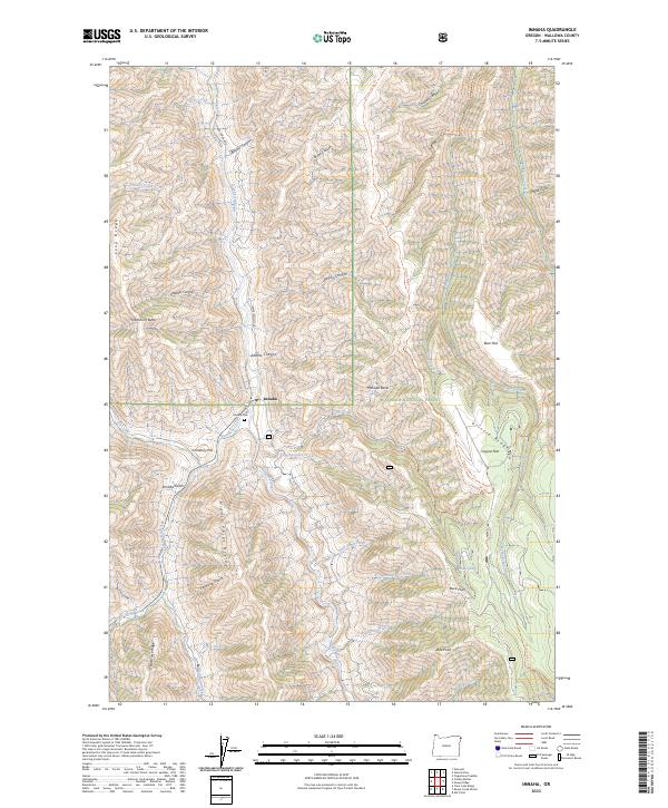 USGS Topographic Map – Imnaha