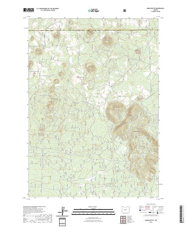 USGS Topographic Map – Indian Butte