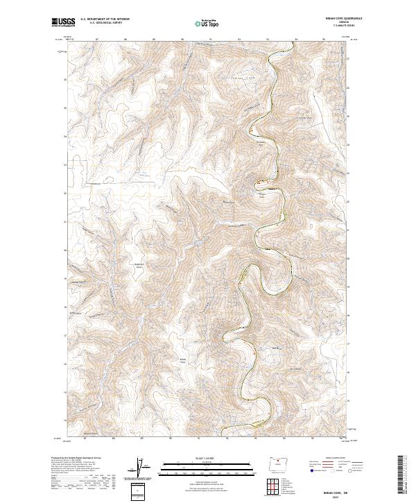 USGS Topographic Map – Indian Cove