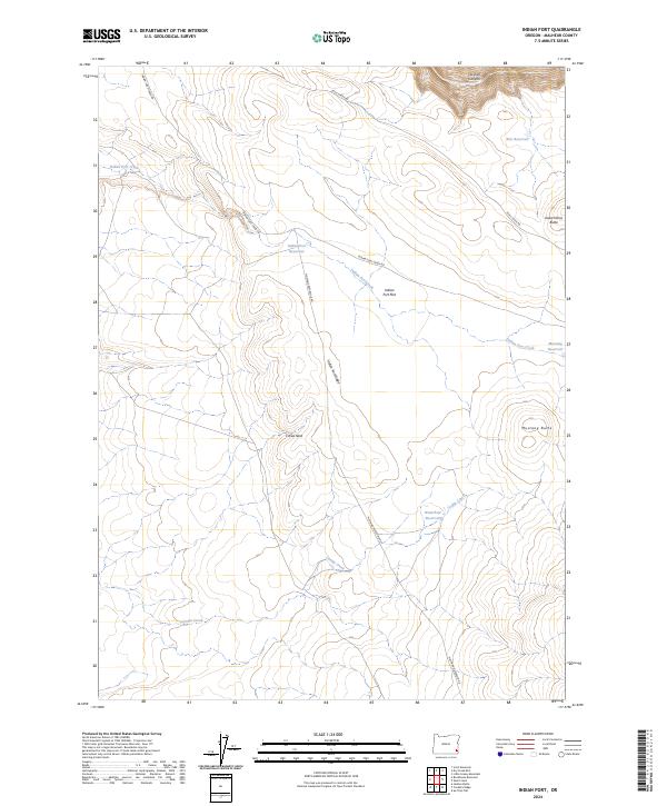 USGS Topographic Map – Indian Fort