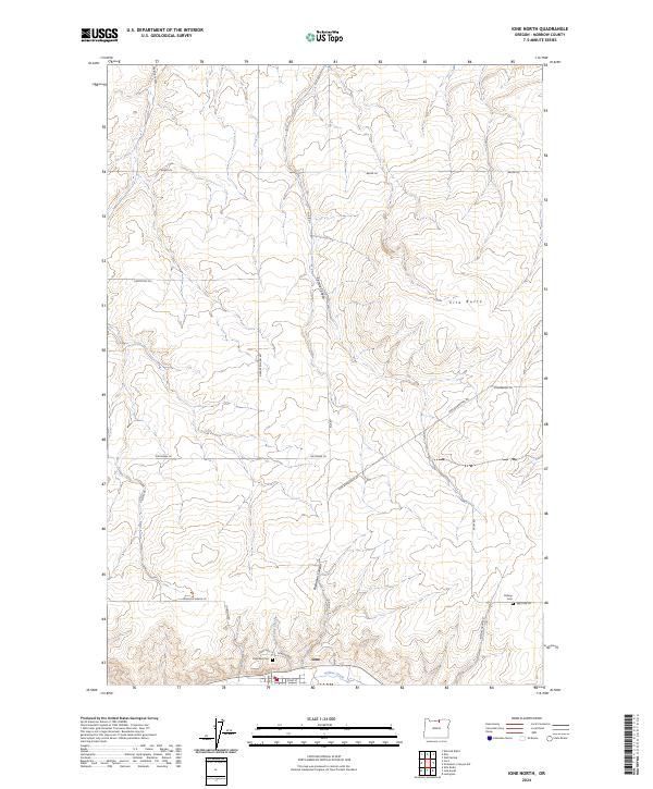 USGS Topographic Map – Ione North