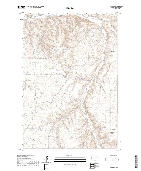 USGS Topographic Map – Ione South