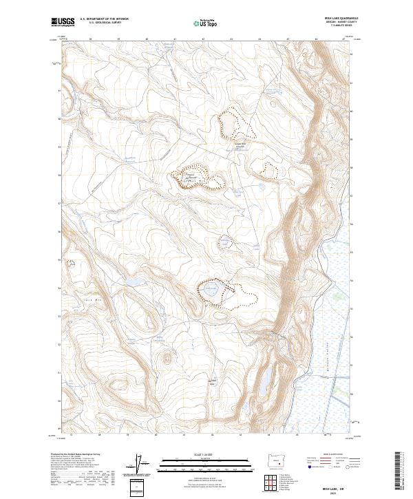 USGS Topographic Map – Irish Lake