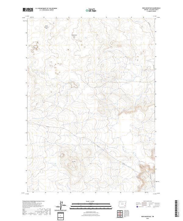 USGS Topographic Map – Iron Mountain