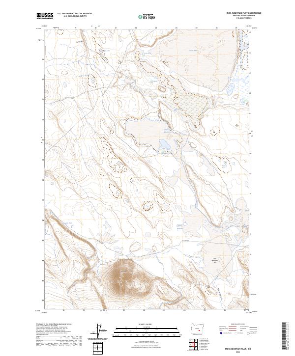 USGS Topographic Map – Iron Mountain Flat