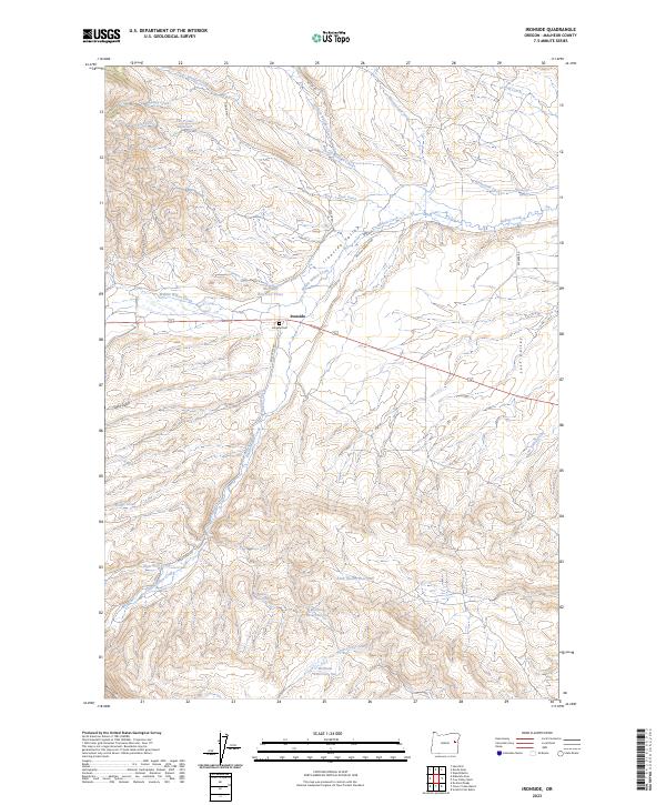 USGS Topographic Map – Ironside