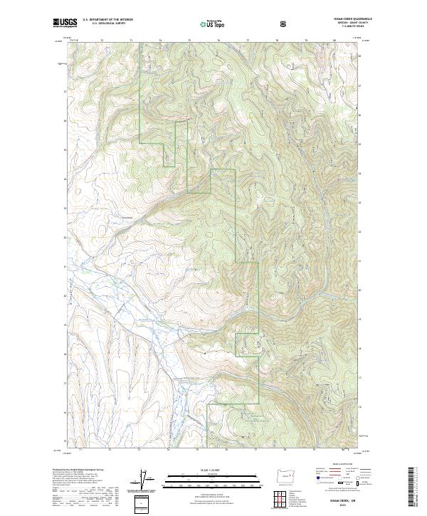 USGS Topographic Map – Isham Creek