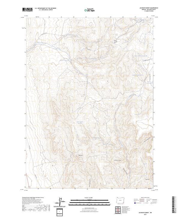 USGS Topographic Map – Jackson Summit