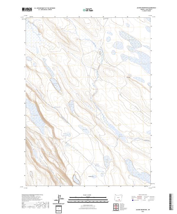 USGS Topographic Map – Jacobs Reservoir