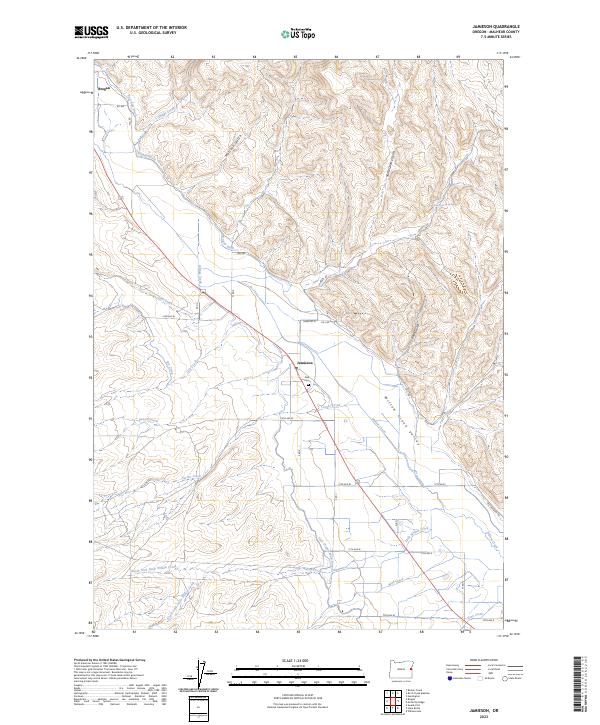 USGS Topographic Map – Jamieson