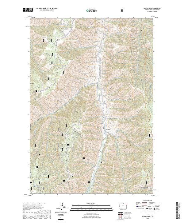 USGS Topographic Map – Jaynes Ridge