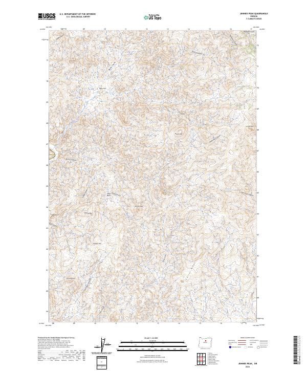 USGS Topographic Map – Jennies Peak