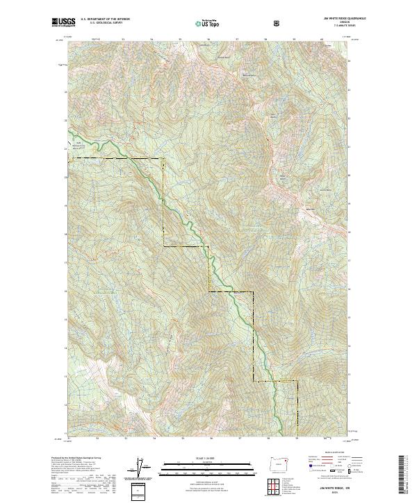 USGS Topographic Map – Jim White Ridge