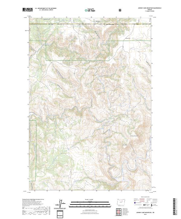 USGS Topographic Map – Johnny Cake Mountain