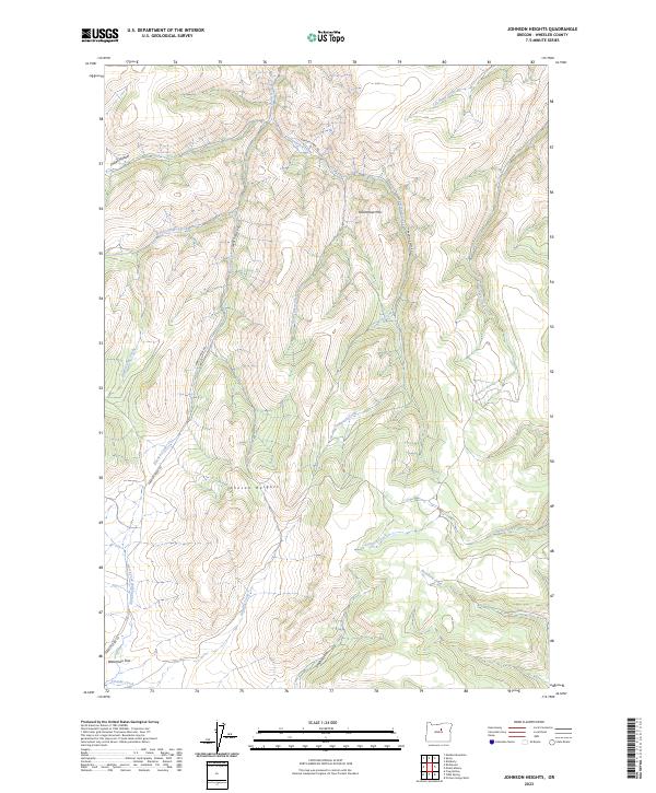 USGS Topographic Map – Johnson Heights