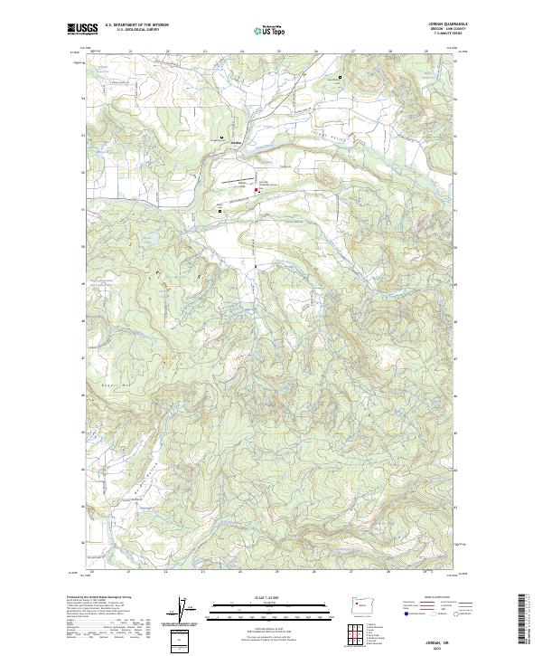 USGS Topographic Map – Jordan