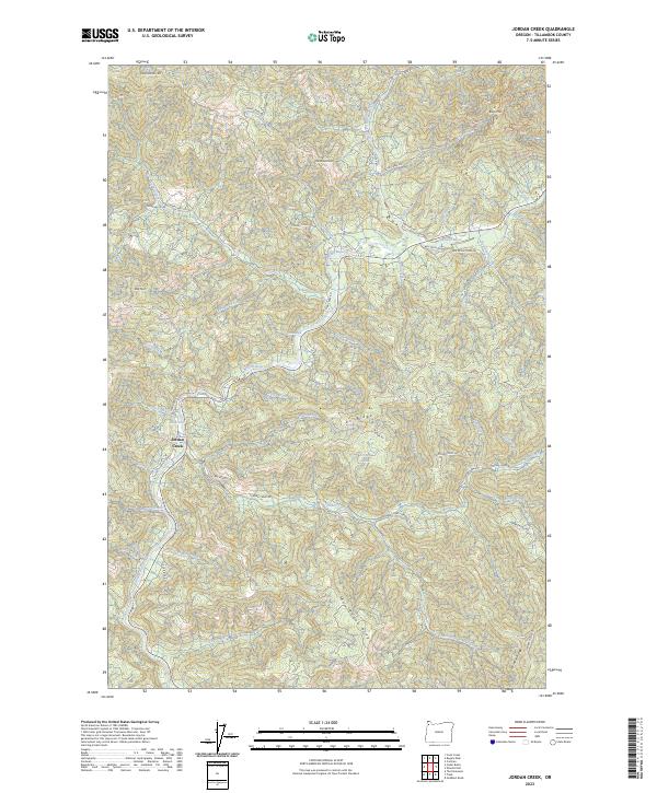 USGS Topographic Map – Jordan Creek