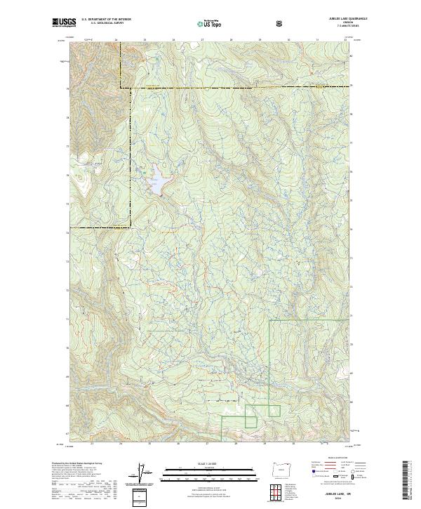 USGS Topographic Map – Jubilee Lake