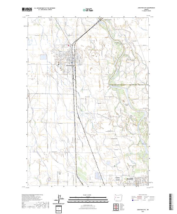 USGS Topographic Map – Junction City