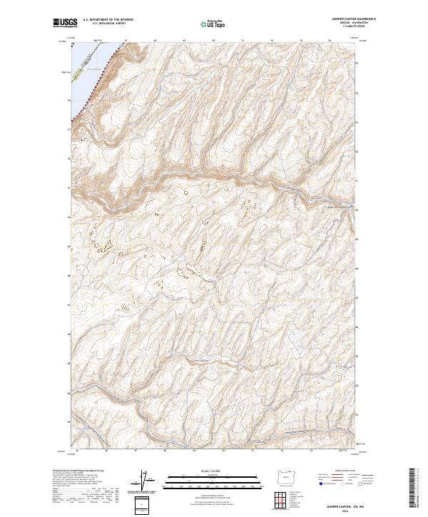 USGS Topographic Map – Juniper Canyon
