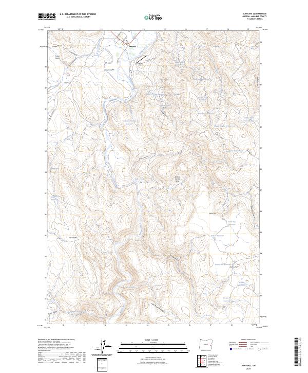 USGS Topographic Map – Juntura