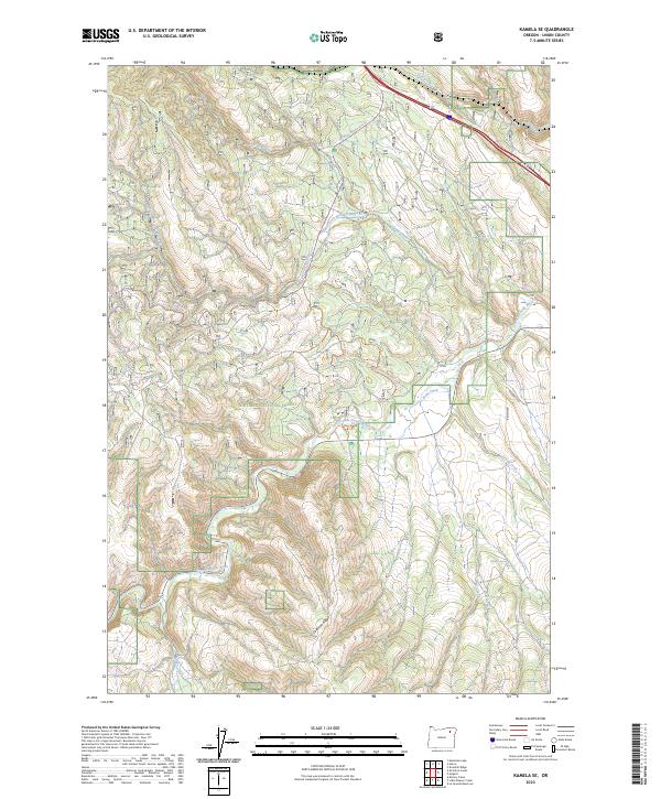 USGS Topographic Map – Kamela SE