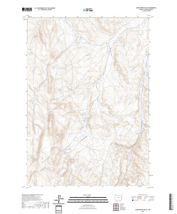USGS Topographic Map – Kane Spring Gulch