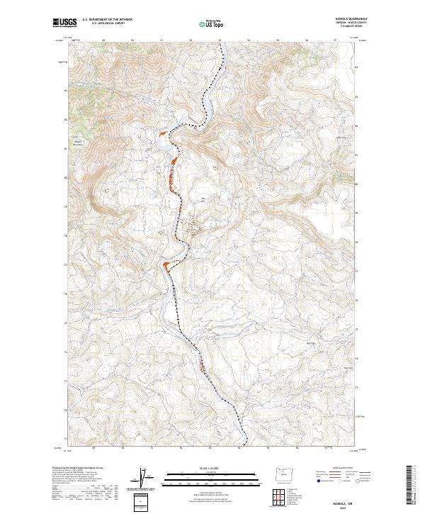 USGS Topographic Map – Kaskela