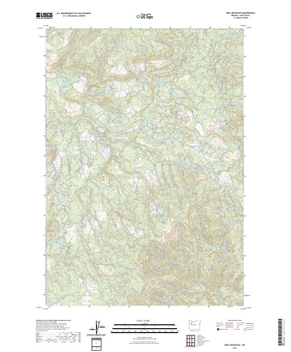 USGS Topographic Map – Keel Mountain