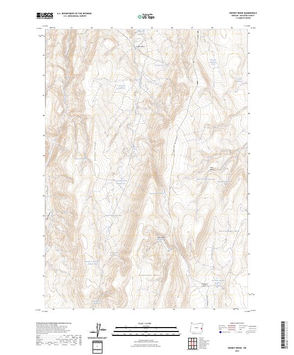 USGS Topographic Map – Keeney Ridge