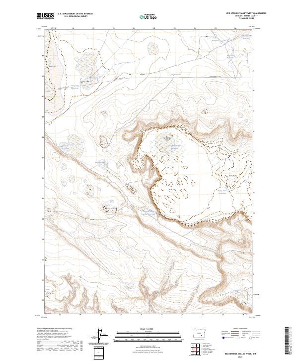 USGS Topographic Map – Keg Springs Valley West