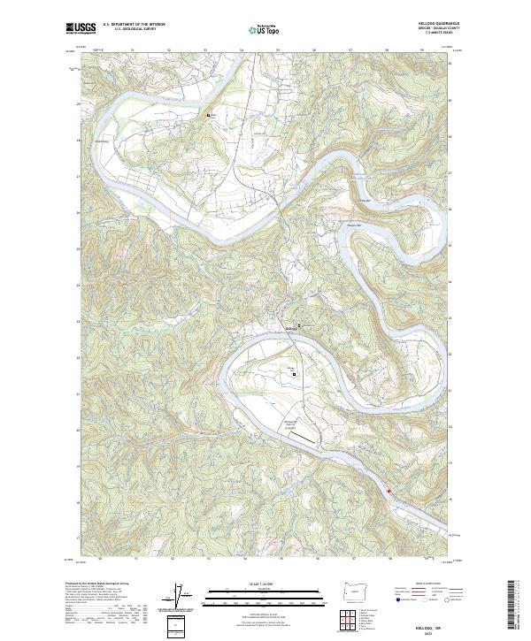 USGS Topographic Map – Kellogg