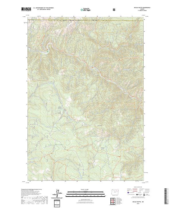 USGS Topographic Map – Kelsay Butte