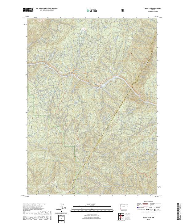 USGS Topographic Map – Kelsey Peak