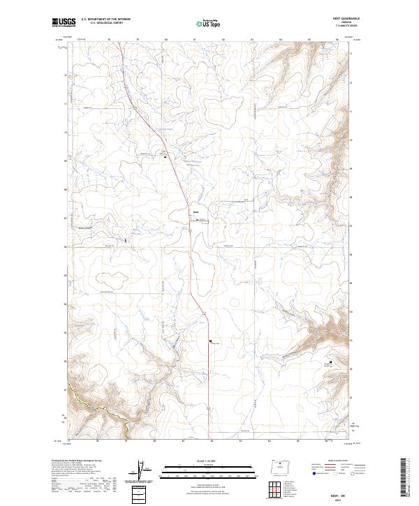 USGS Topographic Map – Kent
