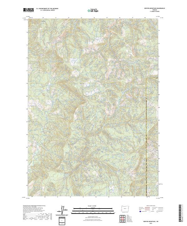 USGS Topographic Map – Kenyon Mountain
