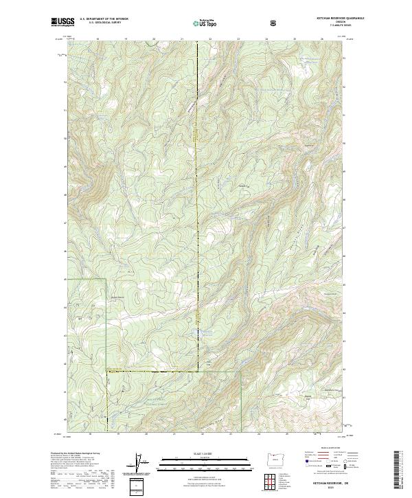 USGS Topographic Map – Ketchum Reservoir
