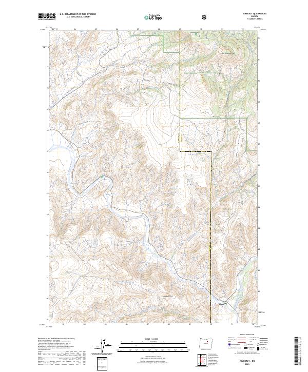 USGS Topographic Map – Kimberly