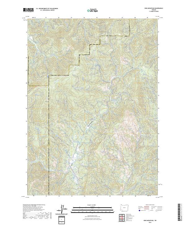 USGS Topographic Map – King Mountain